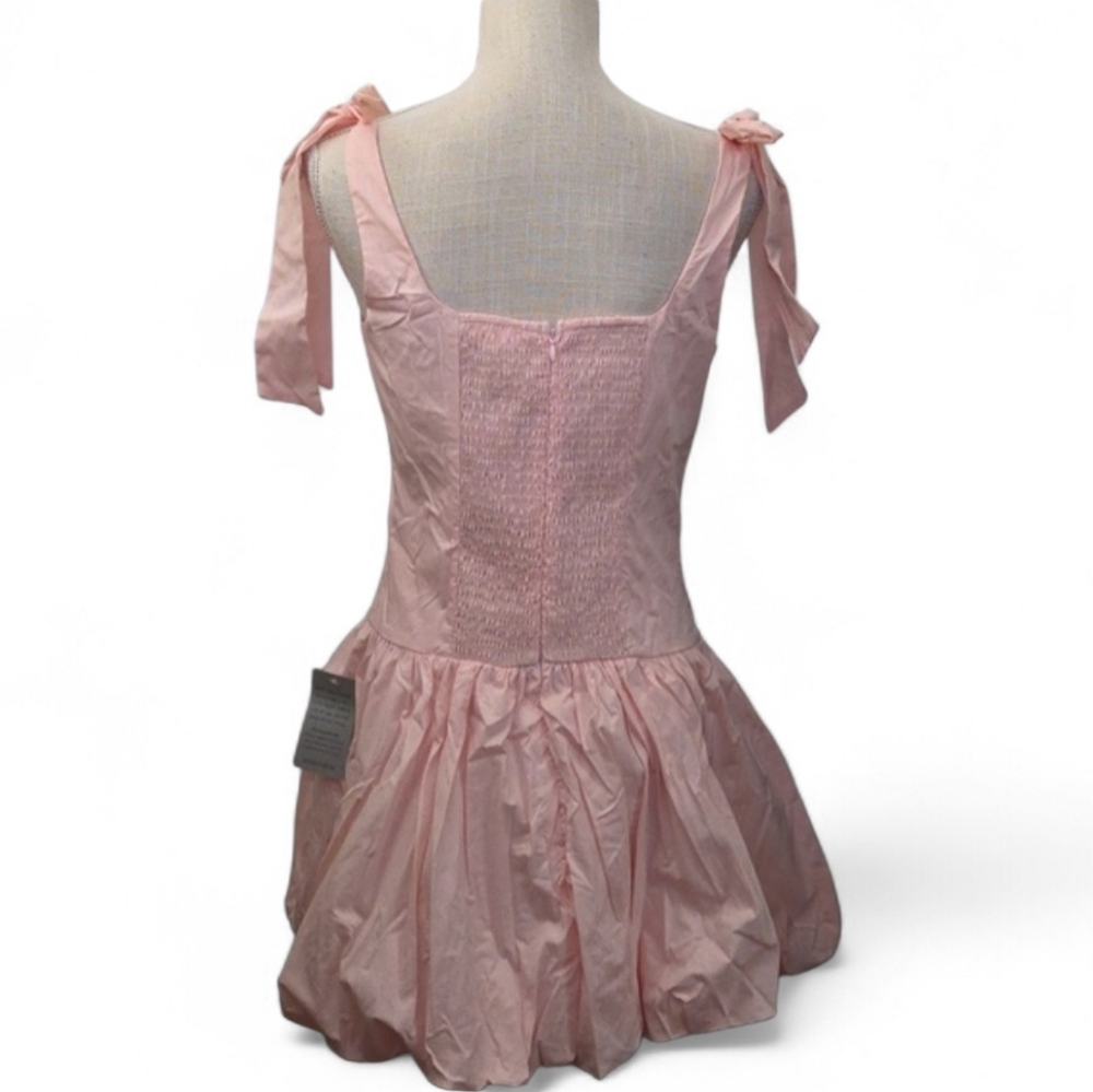 Lush Tie Strap Bubble Dress - Picture 5 of 7